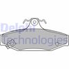 Комплект гальмівних колодок, дискове гальмо DELPHI LP1420