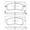 Комплект гальмівних колодок, дискове гальмо NIPPARTS N3605052