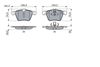 Bosch Brake Pad Set, disc brake 0 986 424 125