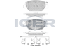Комплект тормозных колодок, дисковый тормоз ICER 182317 (22138, 22139, 22140, D1886-9114)