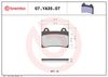 BREMBO Brake Pad Set, disc brake 07YA3507
