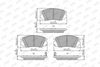 Sada brzdových destiček, kotoučová brzda 573269J