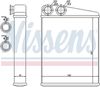 Nissens 70807 Heat Exchanger, interior heating