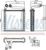 Nissens 73979 Heat Exchanger, interior heating