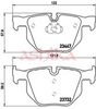 комплект спирачно феродо, дискови спирачки