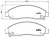 BREMBO Brake Pad Set, disc brake P 34 005
