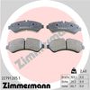 Комплект тормозных колодок, дисковый тормоз ZIMMERMANN 22791.205.1 (22791, D2236-9475)