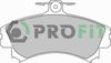 Комплект тормозных колодок, дисковый тормоз PROFIT 5000-1093