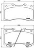 BREMBO Brake Pad Set, disc brake P 56 081