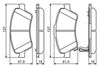 комплект спирачно феродо, дискови спирачки