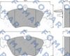 Комплект тормозных колодок, дисковый тормоз FOMAR Friction FO 625781 (21413, 21411)