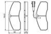 Sada brzdových destiček, kotoučová brzda 0 986 494 278