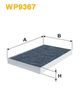Filtr, vzduch v interiéru WP9367