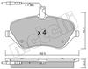 Комплект тормозных колодок, дисковый тормоз METELLI 22-0601-0 (24133, 24174, D1245)