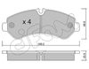 Комплект тормозных колодок, дисковый тормоз CIFAM 822-1276-0 (22791, D2236)