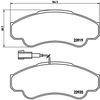 Комплект тормозных колодок, дисковый тормоз BREMBO P 23 092 (23920, 23919)
