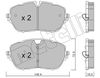 Комплект тормозных колодок, дисковый тормоз METELLI 22-1105-0 (22218, 22219)