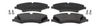 комплект спирачно феродо, дискови спирачки