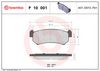 BREMBO Brake Pad Set, disc brake P 10 001