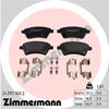 Комплект гальмівних колодок, дискове гальмо ZIMMERMANN 24391.160.2 (24391, 24392)