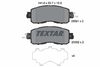 Комплект гальмівних колодок, дискове гальмо TEXTAR 2558101 (25581, 25582, 8878D1650, 25581 159 1 5)