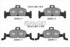 Sada brzdových destiček, kotoučová brzda T2546N