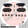 Комплект тормозных колодок, дисковый тормоз ZIMMERMANN 22861.180.2 (22861, 22862, 22863)