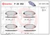 BREMBO Brake Pad Set, disc brake P 24 052