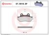 BREMBO Brake Pad Set, disc brake 07HO18SP