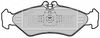 Комплект гальмівних колодок, дискове гальмо BORG & BECK BBP1491