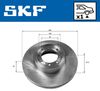 SKF Brake Disc VKBD 90190 V1