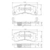 Комплект тормозных колодок, дисковый тормоз NIPPARTS J3601035