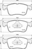 Комплект гальмівних колодок, дискове гальмо BREMBO P 24 234