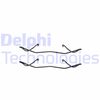 Комплектуючі, колодки дискового гальма DELPHI LX0236