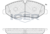 Комплект гальмівних колодок, дискове гальмо ICER 142191 (22062, D1993-9223)