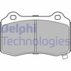 Комплект тормозных колодок, дисковый тормоз DELPHI LP3281 (25743, 25744, D1428-8545)