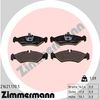 Набір гальмівних прокладок, дискове гальмо ZIMMERMANN 21621.170.1 (21621, 21622)