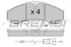 Комплект гальмівних колодок, дискове гальмо BREMSI BP2706 (29121, SPA706)