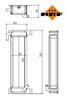 NRF Oil Cooler, engine oil 31884