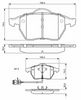 комплект спирачно феродо, дискови спирачки