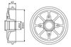 BOSCH Brake Drum 0 986 477 303