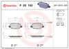 BREMBO Brake Pad Set, disc brake P 23 152