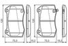 Набір гальмівних прокладок, Bosch Disc Brake 0 986 494 310 (BP1312, E9 90R-02A1080/0784, 23142, 7858-D960)
