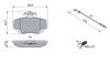 Bosch Brake Pad Set, disc brake 0 986 467 720