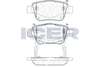 Комплект гальмівних колодок, дискове гальмо ICER 181688 (23620, 23621, 23622, D2067-9299, D2325-9558)