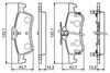 Bosch Brake Pad Set, disc brake 0 986 494 719
