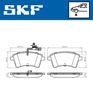 Комплект гальмівних колодок, дискове гальмо SKF VKBP 80326 E (24693, 25291)