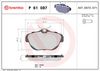BREMBO Brake Pad Set, disc brake P 61 087