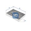Фильтр салона UFI 54.257.00