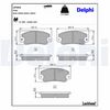 комплект спирачно феродо, дискови спирачки